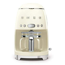 Load image into Gallery viewer, Smeg Retro Style Coffee Maker Machine, 17.3 x 12.8 x 11.3, Cream