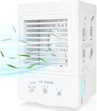 Load image into Gallery viewer, Portable Air Conditioner, 5000mAh Rechargeable Battery Auto Oscillation 700ml Water Tank Personal Mini Air Cooler with 3 Wind Speeds, 3 Cooling Levels, Perfect for Office Desk, Dorm, Bedroom and Outdoors