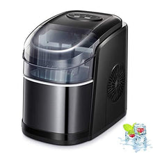 Load image into Gallery viewer, Kismile Counter top Ice Maker Machine with Self-Cleaning, 26LBS/24H Compact Automatic Ice Maker,9 Cubes Ready in 6-8 Minutes,Portable Ice Cube Maker, Perfect for Home/Kitchen/Office/Bar (Black)