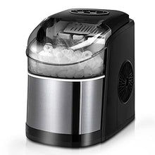 Load image into Gallery viewer, Ice Maker Machine for Countertop, Self-Cleaning Function, 26Lbs/24H Portable Ice Maker, 9 Cubes Ready in 6 Mins, Compact Ice Cube Maker with Ice Scoop & Basket for Home/Kitchen/Office/Bar (Black)