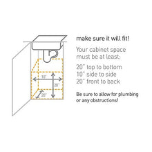 Load image into Gallery viewer, simplehuman 35 Liter / 9.3 Gallon Dual Compartment Under Counter Kitchen Cabinet Pull-Out Recycling Bin and Trash Can