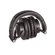 Load image into Gallery viewer, Audio-Technica ATHM50XBT Wireless Bluetooth Over-Ear Headphones, Black