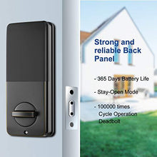 Load image into Gallery viewer, Narpult Smart Door Lock, Fingerprint Electronic Deadbolt Door Lock, Keyless Entry Door Lock Featuring Auto-Locking, Smart Door Lock, Compatible with Alexa, Google Assistant - Bronze