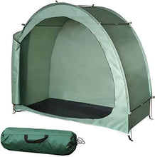 Load image into Gallery viewer, H&ZT Bike Cover Storage Tent Tricycle Cover Storage Shed Tent Durable Polyester Waterproof Anti-Dust Portable Foldable Bike Tent (78 x 63 x 33 inches)