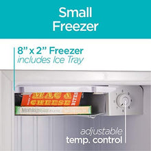 Load image into Gallery viewer, BLACK+DECKER BCRK17W Compact Refrigerator Energy Star Single Door Mini Fridge with Freezer, 1.7 Cubic Ft., White
