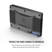 Load image into Gallery viewer, The Ridge Wallet Authentic | Minimalist Metal RFID Blocking Wallet with Cash Strap | Wallet for Men | RFID Minimalist Wallet, Slim Wallet (Gunmetal)