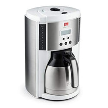 Load image into Gallery viewer, Melitta Aroma Enhance Drip Coffee Maker with Double Wall Vacuum Stainless Steel Carafe | Capacity: 10 cups | Includes 5 Melitta Coffee Filters #4 (White)