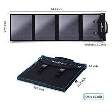 Load image into Gallery viewer, Rockpals SP003 100W Foldable Solar Panel Charger for Suaoki Portable Generator / 8mm Goal Zero Yeti Power Station/Jackery Explorer 240, Webetop Battery Pack/USB Devices, with 3 USB Ports