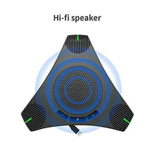 Load image into Gallery viewer, Conference Microphone Omnidirectional USB Speakerphone Microphone for 8-10 People Business Conference,360° Omnidirectional Microphone Intelligent DSP Noise Reduction for Video Meeting (Gray)