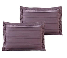 Load image into Gallery viewer, Chic Home CS2426 10 Piece Lea Complete Pleated Ruffles and Reversible Printed Queen Bed in a Bag Comforter Set Plum Sheets Included