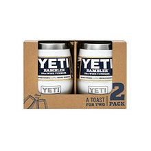 Load image into Gallery viewer, YETI Rambler 10 oz Stainless Steel Vacuum Insulated Wine Tumbler, 2 Pack, White
