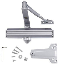 Load image into Gallery viewer, Medium/Heavy Duty Designer Commercial Door Closer - LYNN Hardware DC7016 (US26D Aluminum) Surface Mounted, Grade 1- ADA & UL 3 Hour Fire Rated, Adjustable Size 1-6 for entrances & Aluminum storefronts