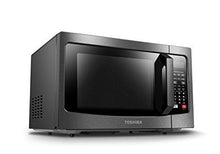 Load image into Gallery viewer, Toshiba EM131A5C-BS Microwave Oven with Smart Sensor Easy Clean Interior, ECO Mode and Sound On-Off, 1.2 Cu. ft, Black Stainless Steel