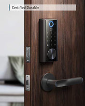 Load image into Gallery viewer, eufy Security Smart Lock Touch, Remotely Control with Wi-Fi Bridge, Fingerprint Keyless Entry Door Lock, Bluetooth Electronic Deadbolt, Touchscreen Keypad, BHMA Certified, IP65 Weatherproof
