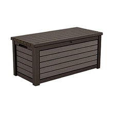 Load image into Gallery viewer, 165 Gallon Weather Resistant Resin Deck Storage Container Box Outdoor Patio Garden Furniture, Brown