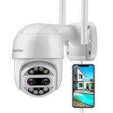 Load image into Gallery viewer, HeimVision PTZ Security Camera Outdoor, 2x2MP Ultra HD Dual Lens, Pan/Tilt/12X Zoom, 360° View, Wi-Fi Wireless Camera with Floodlights, Color Night Vision, 2-Way Audio, Motion Detection, Weatherproof