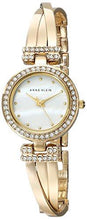 Load image into Gallery viewer, Anne Klein Women's AK/1868GBST Swarovski Crystal-Accented Gold-Tone Bangle Watch and Bracelet Set