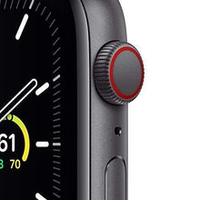 Load image into Gallery viewer, Apple Watch SE (GPS + Cellular, 44mm) - Space Gray Aluminum Case with Black Sport Band (Renewed)