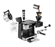 Load image into Gallery viewer, De'Longhi All-in-One Combination Coffee Maker & Espresso Machine + Advanced Adjustable Milk Frother for Cappuccino & Latte + Glass Coffee Pot 10-Cup, COM532M