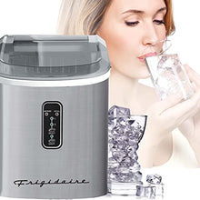 Load image into Gallery viewer, Frigidaire EFIC103-AMZ-SC Counter Top Maker with Over-Sized Ice Bucket, Stainless Steel, Self Cleaning Function, Heavy Duty, Stainless
