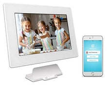 Load image into Gallery viewer, PhotoSpring (16GB) 10 inch WiFi Cloud Digital Picture Frame - Battery, Touch Screen, Plays Video and Photo Slideshows, HD IPS Display, iPhone & Android app (White - 15,000 Photos)