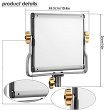 Load image into Gallery viewer, Neewer 2 Packs Dimmable Bi-Color 480 LED Video Light and Stand Lighting Kit Includes: 3200-5600K CRI 96+ LED Panel with U Bracket, 75 inches Light Stand for YouTube Studio Photography, Video Shooting