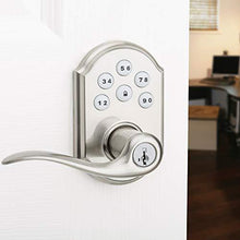 Load image into Gallery viewer, Kwikset 99120-037 SmartCode 912 Z-Wave Plus Keyless Entry Electronic Deadbolt with Tustin Lever Featuring SmartKey Security, Satin Nickel