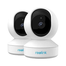 Load image into Gallery viewer, Home Security Camera System, Reolink 3MP HD Plug-in Indoor WiFi Camera, Pan Tilt Pet Camera, Baby Monitor, Night Vision, 2 Way Audio, Motion Alerts, 7 Day Free Cloud/Local SD Card Storage, E1(2 Pack)