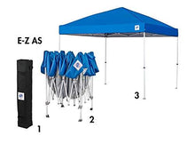 Load image into Gallery viewer, E-Z UP ENV3WH10RB, 10' x 10', Roller Bag, 4-Piece Spike Set, Recreational Grade Royal Blue Top NEW Envoy EZ UP Instant Canopy Shelter Tent, 10' by 10'