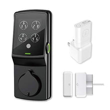 Load image into Gallery viewer, Lockly Secure Pro | Bluetooth Fingerprint WiFi Keyless Entry Smart Door Lock (PGD 728W) Patented Keypad | 3D Fingerprint Reader | iOS and Android Compatible (Dead Bolt, Matte Black)