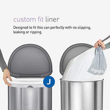 Load image into Gallery viewer, simplehuman 45 Liter/ 12 Gallon Semi-Round Hands-Free Step Trash Can, Brushed