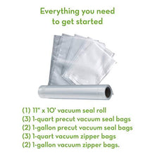 Load image into Gallery viewer, FoodSaver FM5200 2-in-1 Automatic Vacuum Sealer Machine with Express Bag Maker | Safety Certified | Silver, 9.3 x 17.6 x 9.6 inches