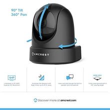 Load image into Gallery viewer, Amcrest 4MP UltraHD Indoor WiFi Camera, Security IP Camera with Pan/Tilt, Two-Way Audio, Night Vision, Remote Viewing, Dual-Band 5ghz/2.4ghz, 4-Megapixel @~20FPS, Wide 120° FOV, IP4M-1051B (Black)