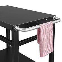 Load image into Gallery viewer, Royal Gourmet Double-Shelf Movable Dining Cart Table,Commercial Multifunctional Steel Flattop Worktable PC3401B