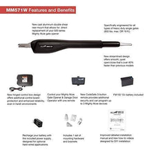Load image into Gallery viewer, Mighty Mule MM571W Heavy Duty Smart Gate Opener, Single, Black
