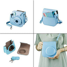 Load image into Gallery viewer, Fujifilm Instax Mini 11 Instant Camera + Instax Mini Twin Pack Film + Hanging Frames + Plastic Frames + Case + Close Up Filters - All Inclusive Bundle! (Sky Blue)