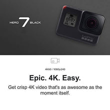 Load image into Gallery viewer, GoPro HERO7 Black + Extra Battery - E-Commerce Packaging - Waterproof Digital Action Camera with Touch Screen 4K HD Video 12MP Photos Live Streaming Stabilization