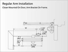 Load image into Gallery viewer, Medium/Heavy Duty Designer Commercial Door Closer - LYNN Hardware DC7016 (US26D Aluminum) Surface Mounted, Grade 1- ADA & UL 3 Hour Fire Rated, Adjustable Size 1-6 for entrances & Aluminum storefronts