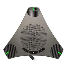 Load image into Gallery viewer, Conference Microphone Omnidirectional USB Speakerphone Microphone for 8-10 People Business Conference,360° Omnidirectional Microphone Intelligent DSP Noise Reduction for Video Meeting (Gray)