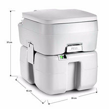 Load image into Gallery viewer, SereneLife Outdoor Portable Toilet with Carry Bag, Travel Toilet with Level indicator | | 3 Way Pistol Flush | Rotating Spout, for Camping, Boating, Traveling & Roadtripping