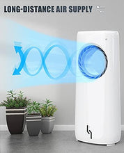 Load image into Gallery viewer, Evaporative Air Cooler- Personal Portable Air Conditioner, Small Fan that Blows Cold Air, 3 Speeds, 60°Oscillation, 7.5-Hour Timer, Humidifiers Function for Garage, Home, Office, Room