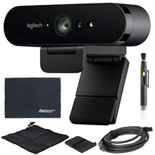 Load image into Gallery viewer, Logitech BRIO UHD 4K Webcam: (960-001105) with RightLight 3 and HDR Technology + AOM Bundle Kit