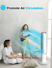 Load image into Gallery viewer, Evaporative Cooler - AGILLY 43'' Portable Air Conditioner & Cooling Tower Fan w/ 70°Oscillation, 4 Modes, Air Cooler/Humidifier with 4 Ice Packs, 12H Timer, Remote Control for Indoor Home Office