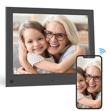 Load image into Gallery viewer, BSIMB WiFi Digital Picture Frame 8 Inch Digital Photo Frame 16GB 1280x800 IPS Screen Motion Sensor Remote Control Upload Photos/Videos from iOS & Android App, Email, Twitter, Facebook W08