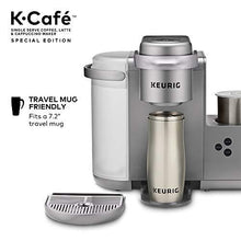 Load image into Gallery viewer, Keurig K-Cafe Special Edition Single Serve K-Cup Pod Coffee, Latte and Cappuccino Maker, Comes with Dishwasher Safe Milk Frother, Shot Capability, Nickel