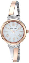 Load image into Gallery viewer, Anne Klein Women's AK/2245RTST Swarovski Crystal Accented Rose Gold-Tone and Silver-Tone Bangle Watch and Bracelet Set