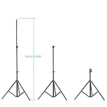 Load image into Gallery viewer, Neewer 2 Packs Dimmable Bi-Color 480 LED Video Light and Stand Lighting Kit Includes: 3200-5600K CRI 96+ LED Panel with U Bracket, 75 inches Light Stand for YouTube Studio Photography, Video Shooting
