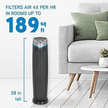 Load image into Gallery viewer, GermGuardian True HEPA Filter Air Purifier, UV Light Sanitizer, Eliminates Germs, Filters Allergies, Pets, Pollen, Smoke, Dust, Mold, Odors, Quiet 28 inch, 5-in-1 Air Purifier for Home, Charcoal Grey