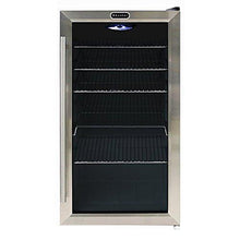 Load image into Gallery viewer, Whynter BR-130SB Beverage Refrigerator with Internal Fan, Black/Stainless Steel