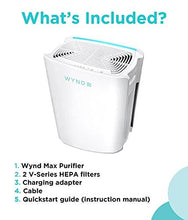 Load image into Gallery viewer, Wynd Max Room Air Purifier - App and Alexa Enabled, Smart Purification - HEPA Filter - For Use Against Allergies, Asthma, COPD – Ideal for Home, Office, Large Spaces - 1200 sqft